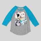 Girls' My Little Pony 3/4 Sleeve Raglan T-shirt - Heather Gray