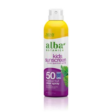 Alba Botanica Very Emollient Active Kids Clear Sunscreen Spray -
