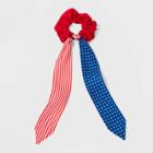 No Brand Americana Stars And Stripes Hair Twister With Tails - Red/blue/white