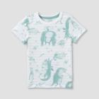 Toddler Boys' Monster Short Sleeve Jersey Knit T-shirt - Cat & Jack White