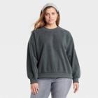 Women's Plus Size Fleece Sweatshirt - Universal Thread Gray