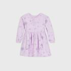 Toddler Girls' Disney Frozen Fleece Long Sleeve Dress - Lilac