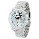 Men's Disney Mickey Mouse Shinny Vintage Articulating Watch With Alloy Case - Silver, Men's,