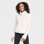 Girls' High Pile Sherpa Fleece Pullover Sweatshirt - All In Motion Cream