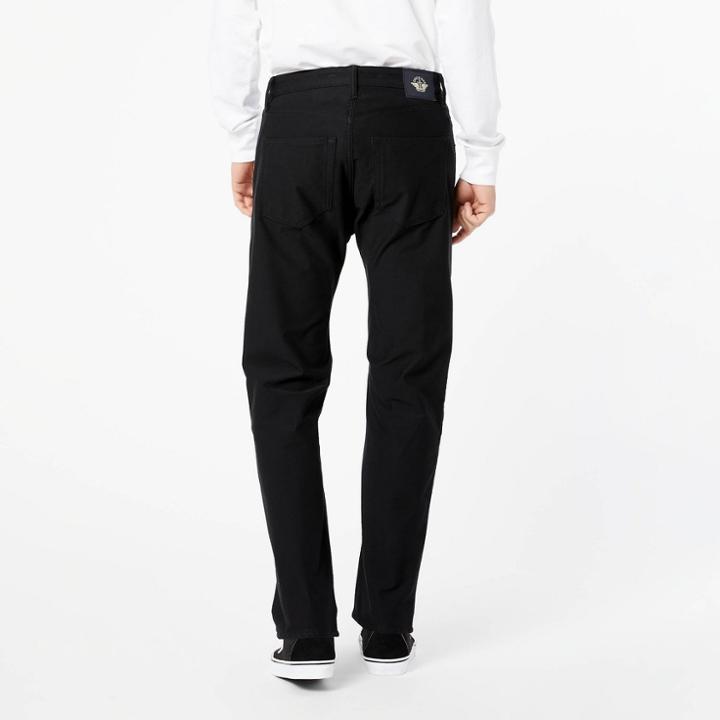 Dockers Men's Straight-fit Comfort Knit Jean-cut Pants - Black
