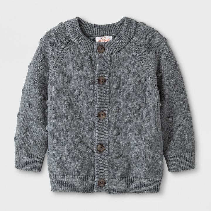 Baby Boys' Button-up Cardigan Sweater - Cat & Jack Gray Newborn, Boy's