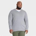 Men's Big & Tall V-neck Pullover - Goodfellow & Co Cement Gray