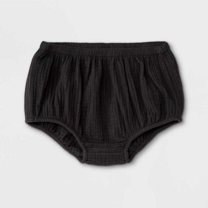 Baby Gauze Pull-on Pants - Cat & Jack Black Newborn