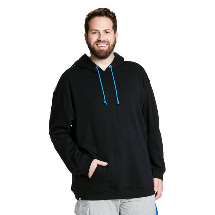 Men's Big & Tall Color Block Hoodie - Lego Collection X Target Black/blue