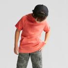 Boys' Short Sleeve Sweatshirt - Cat & Jack Orange