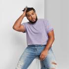 Men's Big & Tall Relaxed Fit Short Sleeve Twilight T-shirt - Original Use Purple