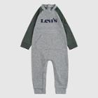 Levi's Baby Girls' Colorblock Coveralls - Gray Heather