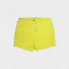 Women's Plus Size High-rise Jean Shorts - Universal Thread Yellow