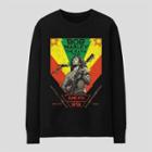 Men's Bob Marley Pullover Graphic Sweatshirt - Black
