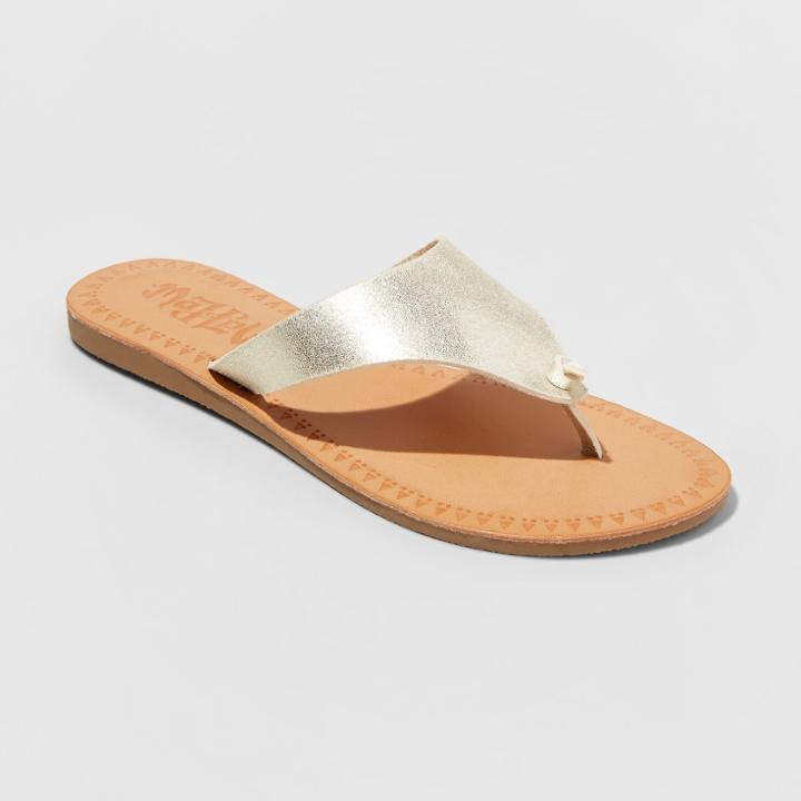 Women's Mad Love Vada Flip Flop Sandal - Gold