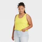 Women's Plus Size Relaxed Scoop Neck Tank Top - Ava & Viv
