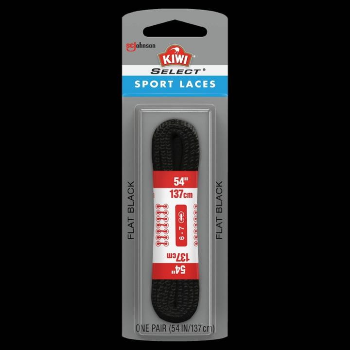 Kiwi Shoelaces Select Sport Lace Black, Adult Unisex