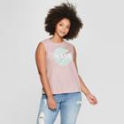 Fifth Sun Women's Nasa Plus Size Graphic Tank Top (juniors') Pink