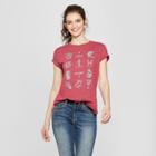 Women's Harry Potter Short Sleeve Icons Graphic T-shirt (juniors') Burgundy
