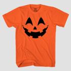 Mad Engine Men's Pumpkin Face Short Sleeve Graphic T-shirt - Orange