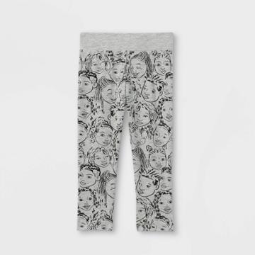 Well Worn Black History Month Infant Faces Leggings - Gray