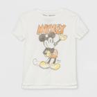 Junk Food Toddler Boys' Mickey Mouse Short Sleeve Graphic T-shirt - White