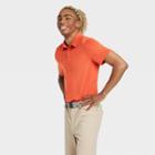 Men's Jersey Golf Polo Shirt - All In Motion Orange S, Men's,