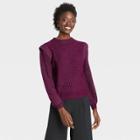 Women's Crewneck Pullover Sweater - Who What Wear Plum Xs, Purple Purple