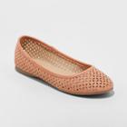 Women's Alisa Wide Width Closed Toe Ballet Flats - Universal Thread Rust (red) 12w,
