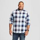 Men's Tall Long Sleeve Linen Cotton Button-down Shirt - Goodfellow & Co Feather Aqua
