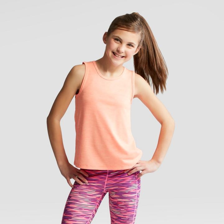 Girls' Lattice Tank Top - C9 Champion Coral (pink)