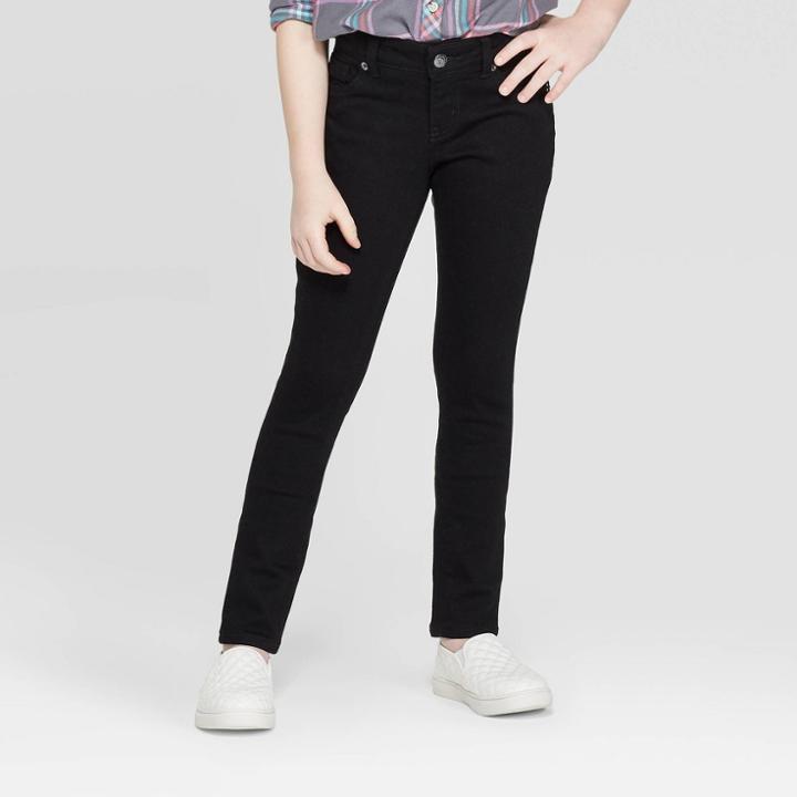 Girls' Ultimate Stretch Skinny Jeans - Cat & Jack Black