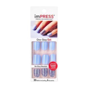Broadway Nails Impress Press-on Manicure - Kiss & Tell - Pink