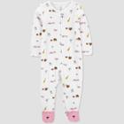 Baby Girls' Tiger Footed Pajama - Just One You Made By Carter's Rose Newborn, Pink