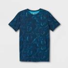 Boys' Short Sleeve Athletic T-shirt - All In Motion Navy Blue