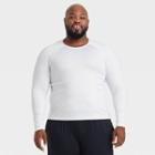 Men's Big & Tall Fitted Long Sleeve T-shirt - All In Motion White