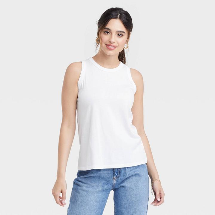 Women's Supima Tank Top - A New Day White