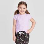 Petitetoddler Girls' Short Sleeve Sparkle T-shirt - Cat & Jack Purple 12m, Toddler Girl's