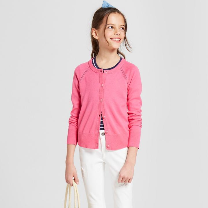 Girls' Cardigan - Cat & Jack Pink