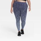 Women's Plus Size Premium Simplicity High-waisted Textured 7/8 Leggings 25 - All In Motion Navy