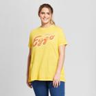 Target Women's Eggo Plus Size Short Sleeve Graphic T-shirt (juniors') - Yellow