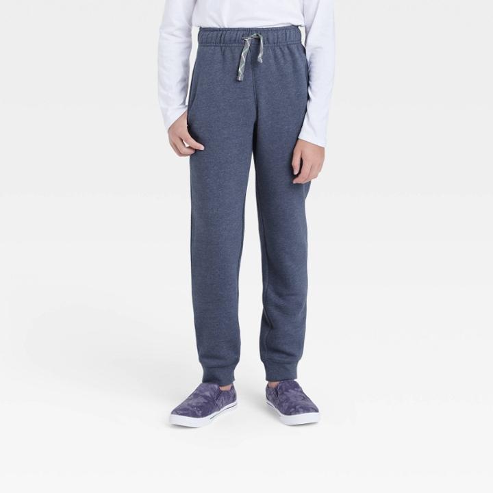 Boys' Fleece Jogger Pants - Cat & Jack Navy