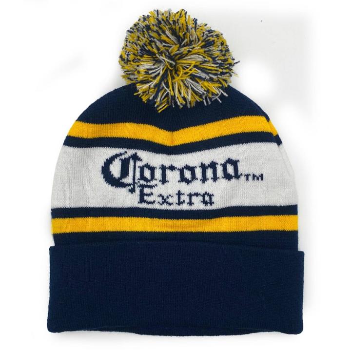 Concept One Men's Corona Beanie With Pom - Navy Blue