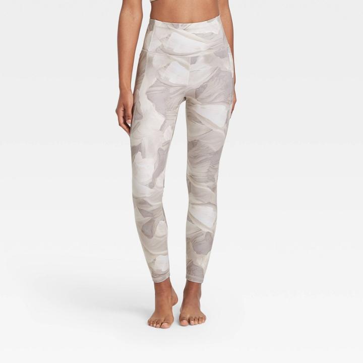 Women's Contour Power Waist High-waisted Leggings 26 - All In Motion Fresh White