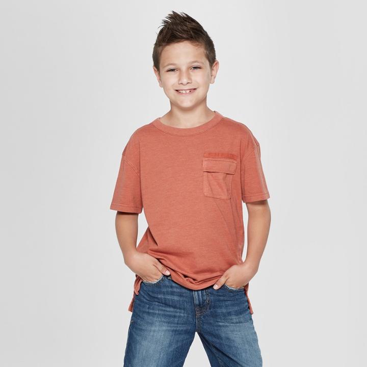 Boys' Short Sleeve T-shirt - Cat & Jack Peach