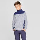 Boys' Sweater Fleece 1/4 Zip Pullover - C9 Champion Navy (blue) Heather