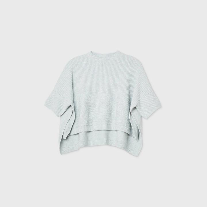 Women's Layered Knit Poncho - Universal Thread Light Blue