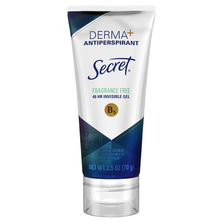 Secret Derma+ 48hr Dry Glide Antiperspirant Deodorant Fragrance Free