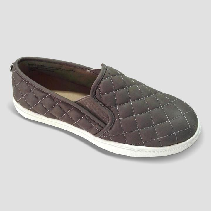 Women's Reese Wide Width Slip On Sneakers - Mossimo Supply Co. Gray 6w,
