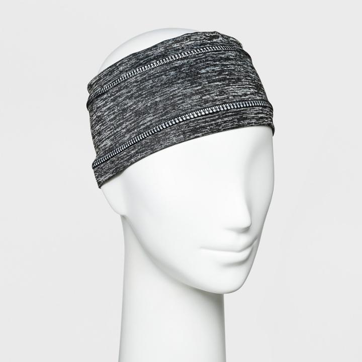 Women's Lightweight Heather With Reflective Tape Outerwear Headband - C9 Champion Gray, Black/silver